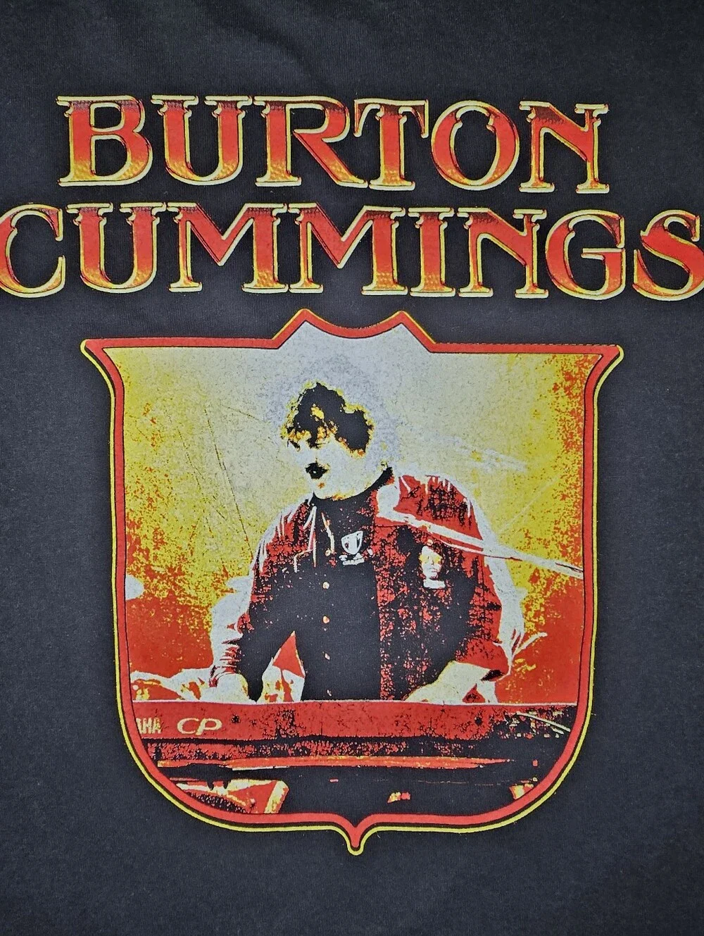 Burton Cummings Graphic Concert T Shirt Black Adult XL Rock Band Music Tee - Picture 2 of 8